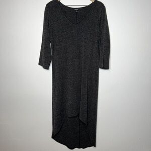 Torrid Grey Knit High Low Dress Size 1 1X